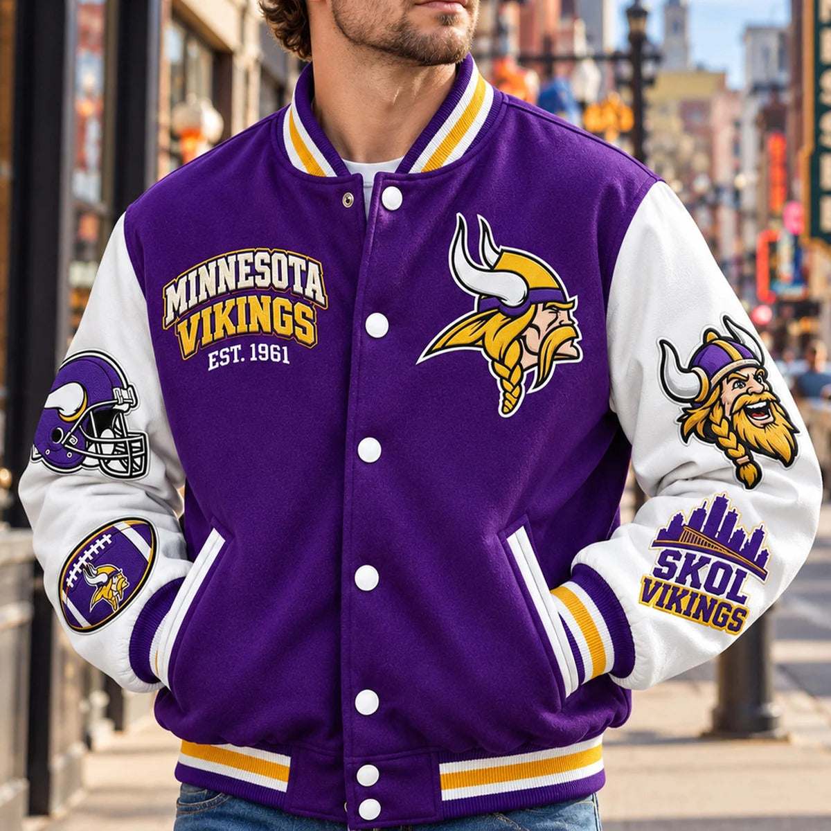 Vikings Baseball Jacket